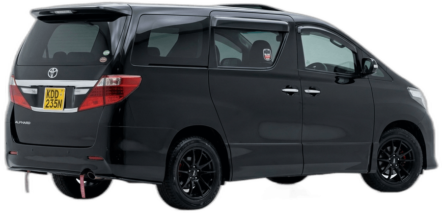 Toyota Alphard — Bigfoot Adventures fleet vehicle