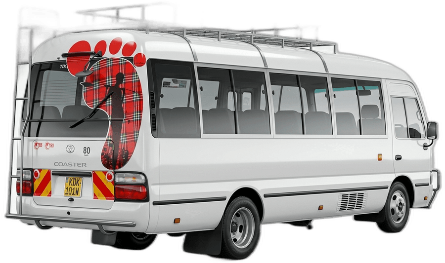 Coaster Bus — Bigfoot Adventures fleet vehicle